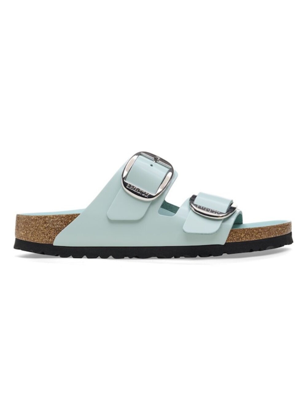 Birkenstock Arizona Big Buckle Surf Green Natural Leather Sandals Womens EU 40 - Picture 2 of 8